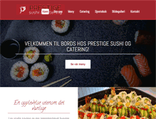 Tablet Screenshot of prestigecatering.no